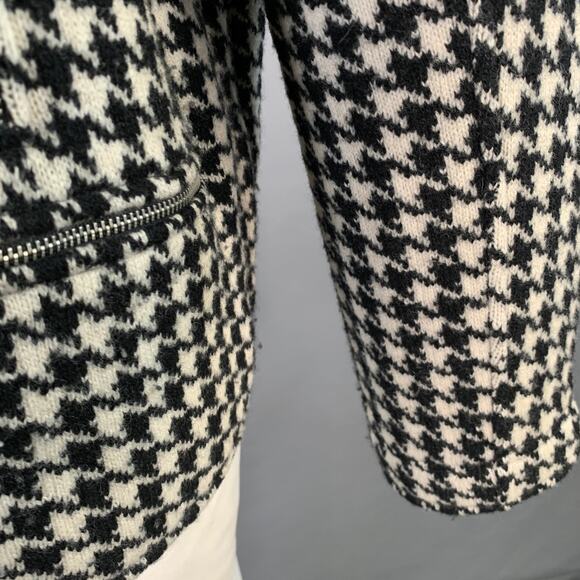 LAUREN by RALPH LAUREN Size XXXL Black Off White Wool Zip Pockets Jacket - Picture 7 of 11